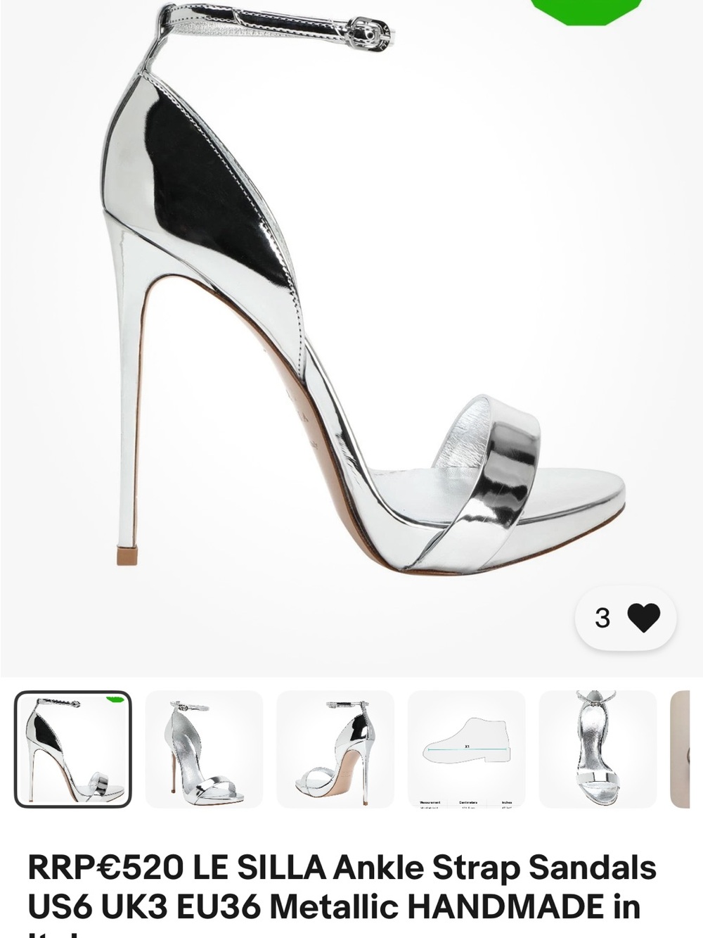 Silver Metallic Ankle Strap Sandals